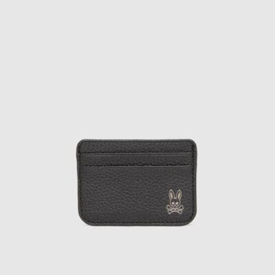 Men Card Holder Black | Psycho Bunny Bags & Wallets