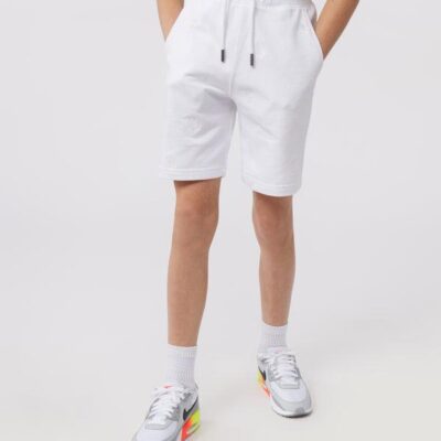 Kids KIDS WOAD EMBROIDERED SWEATSHORT White | Psycho Bunny Bottoms