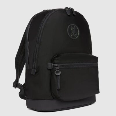 Men Dome Backpack Black | Psycho Bunny Bags & Wallets