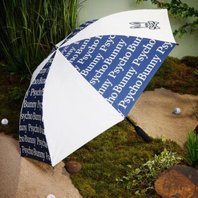 Men LIMITED EDITION PSYCHO BUNNY X TORAY SUMMER SHIELD GOLF UMBRELLA White | Psycho Bunny Golf Accessories