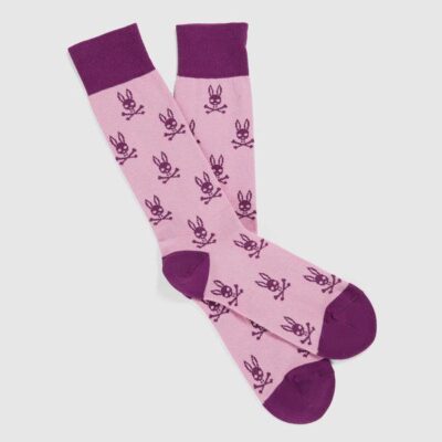 Men MENS DRESS SOCK Wild Rose | Psycho Bunny Socks